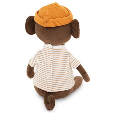 Peluche singe avec bonnet orange 25 cm Brown 2 - vertbaudet enfant 