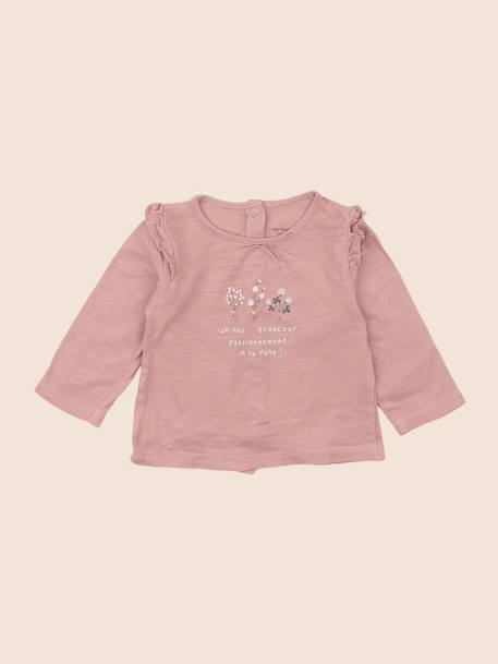 Tee-shirt - 6 mois Rose 1 - vertbaudet enfant 