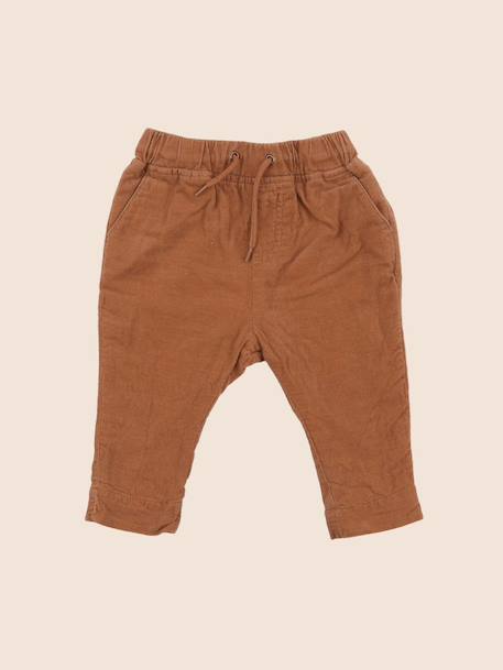 Pantalon doublé - 6 mois Marron 1 - vertbaudet enfant 