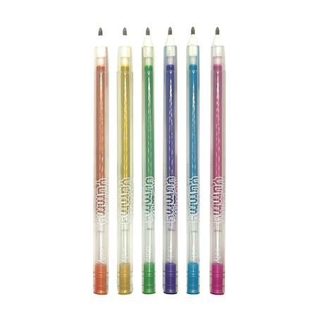 Stylos gel métallisés parfumés – Lot de 6 Multicolor 2 - vertbaudet enfant 