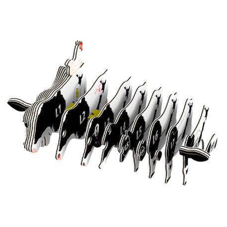Puzzle 3d - holstein vache Black;white 2 - vertbaudet enfant 