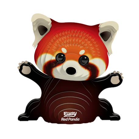 Puzzle 3d - panda rouge Brown 2 - vertbaudet enfant 