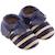 Chaussons cuir souple à franges Bleu marine 2 - vertbaudet enfant 