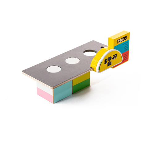Taco van foodtruck - bois de hêtre massif Multicolor 2 - vertbaudet enfant 