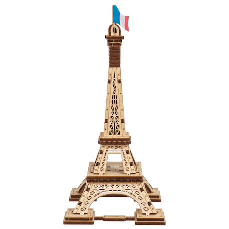 Maquette en bois à construire, puzzle 3D de la Tour Eiffel Brown 2 - vertbaudet enfant 