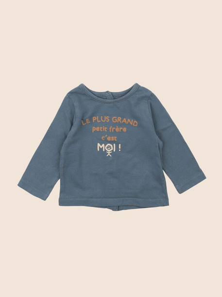 Tee-shirt - 3 mois Bleu 1 - vertbaudet enfant 