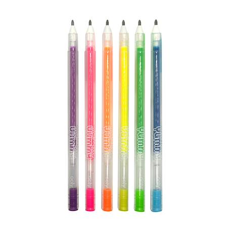 Stylos gel néon parfumés aux fruits – Set de 6 couleurs Multicolor 2 - vertbaudet enfant 