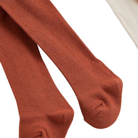 Lot de 2 paires de collants enfant ollie Terracotta 3 - vertbaudet enfant 