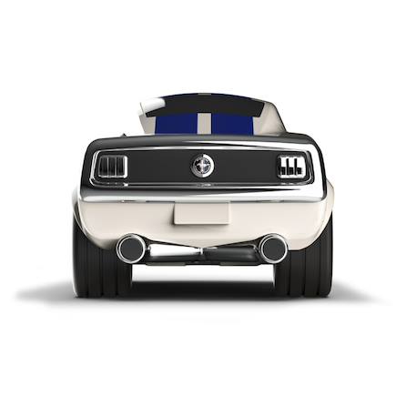 Baghera véhicule jouet - ford mustang blanc White 2 - vertbaudet enfant 