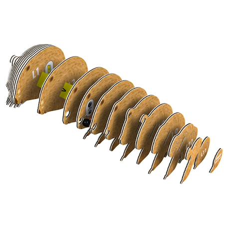 Puzzle 3d - wombat Brown 2 - vertbaudet enfant 