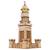 Phare d’Alexandrie – Maquette en bois lumineuse à construire, veilleuse décorative Brown 2 - vertbaudet enfant 