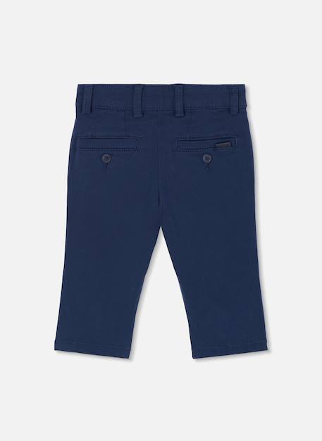 Pantalon garçon satiné élastique Bleu 3 - vertbaudet enfant 