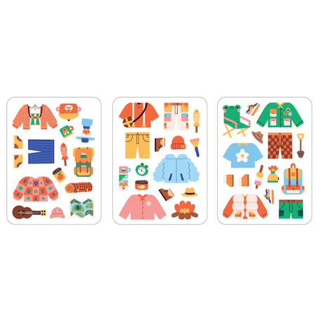 Puzzle magnétique - Campeurs Multicolor 2 - vertbaudet enfant 