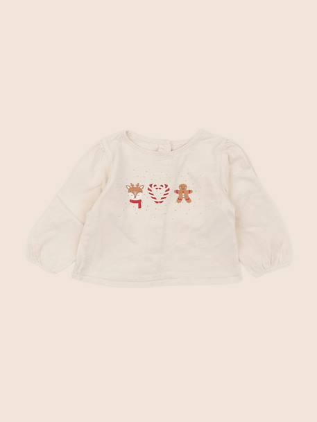 Tee-shirt - 9 mois Beige 1 - vertbaudet enfant 