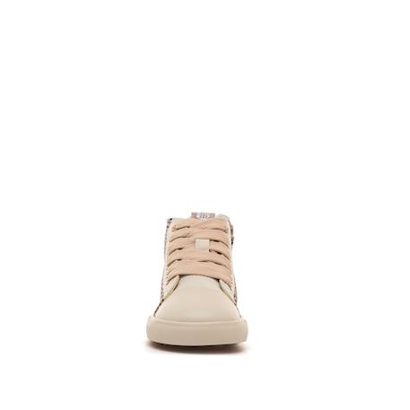 Sneakers filles synthétique fermeture éclair barefoot Mottle brown+Pink 3 - vertbaudet enfant 