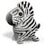 Puzzle 3d - zèbre Black;white 2 - vertbaudet enfant 