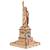 Statue de la Liberté – Maquette en bois à construire, puzzle 3D emblématique de New York Brown 2 - vertbaudet enfant 
