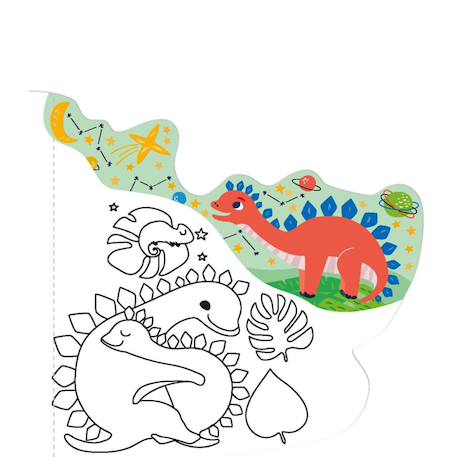 Peinture à l'eau - dinosaures Multicolor 2 - vertbaudet enfant 