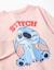 T-shirt en coton à manches longues avec imprimé stitch Rose 3 - vertbaudet enfant 