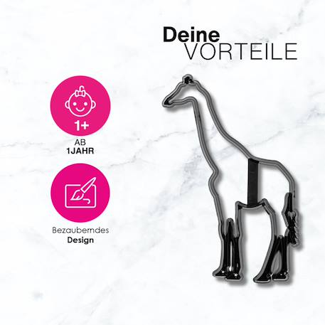 Set de tampons - animaux du zoo Black 2 - vertbaudet enfant 