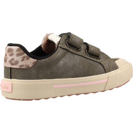 Basket fille à scratchs Vert kaki 1 - vertbaudet enfant 