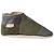 Chaussons bébé cuir souple velours Vert 1 - vertbaudet enfant 
