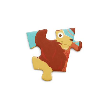Contour puzzle - safari 60 pièces Multicolor 2 - vertbaudet enfant 