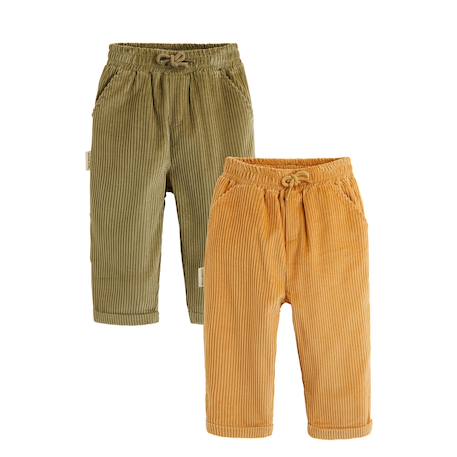 Lot de 2 pantalons enfant en velours côtelé charly Camel 2 - vertbaudet enfant 