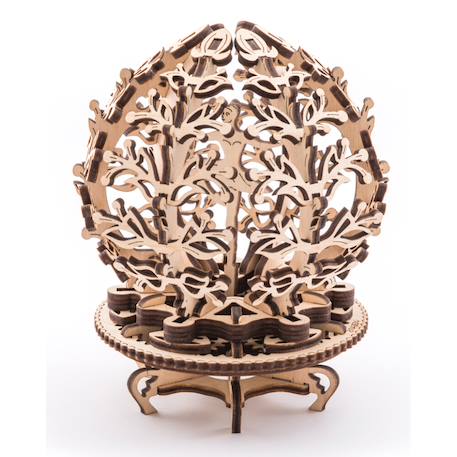 Fleur mécanique – Maquette en bois à construire, étui à bijoux décoratif Brown 2 - vertbaudet enfant 