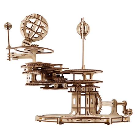 Tellurion mécanique – Maquette en bois à construire, représentation du Soleil, de la Terre et de la Lune Brown 2 - vertbaudet enfant 
