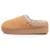 Chaussons mules suédine à semelle compensé de 3,5 cm, confort Camel+Ivoire 4 - vertbaudet enfant 
