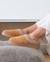 Chaussons mules suédine à semelle compensé de 3,5 cm, confort Camel+Ivoire 2 - vertbaudet enfant 