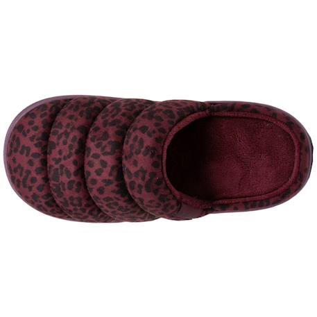 Chaussons mules velours semelle bloup xtra confort Blush+Ivoire+Léopard bordeaux+Multicolor 15 - vertbaudet enfant 