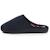 Chaussons mules microvelours semelle ergonomique, mousse à mémoire forme Marine+Noir+Rayures canard 10 - vertbaudet enfant 