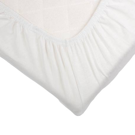 Drap housse oeko-tex® standard 100 #1ae7ff+#4f6887+#9e724c+#a0b5a5+#b0cce6+#bad3e9+#cce8d2+#d5d5d5+#d6bab2+#e0cda9+#ece7d8+#f58c43+#ffffff 46 - vertbaudet enfant 