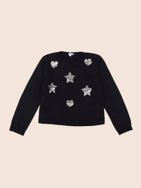 Sweat - 10 ans Bleu, argent 1 - vertbaudet enfant 