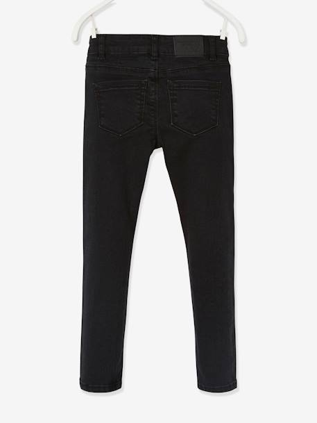 Jean slim MorphologiK fille tour de hanches MEDIUM denim black 4 - vertbaudet enfant 