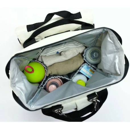 Sac à dos à langer camille Blanc+Bleu 6 - vertbaudet enfant 