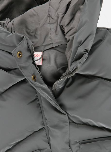 Parka fille en tissu technique à capuche Gris 3 - vertbaudet enfant 