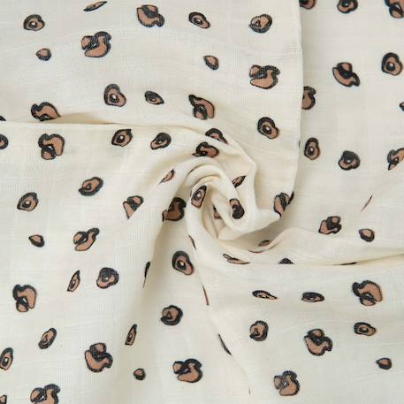 Lot de 3 langes motif léopard Beige 4 - vertbaudet enfant 