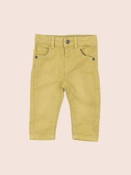 Jean - 6 mois Jaune 1 - vertbaudet enfant 