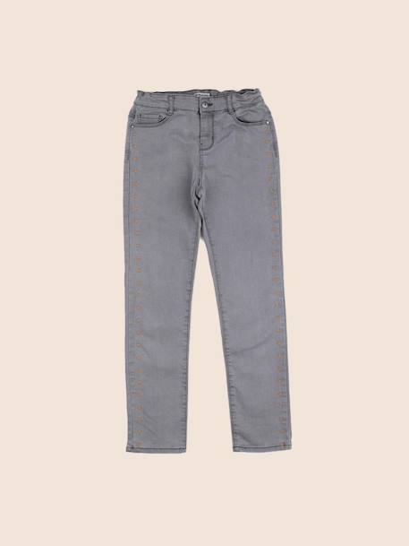 Jean - 12 ans Gris 1 - vertbaudet enfant 