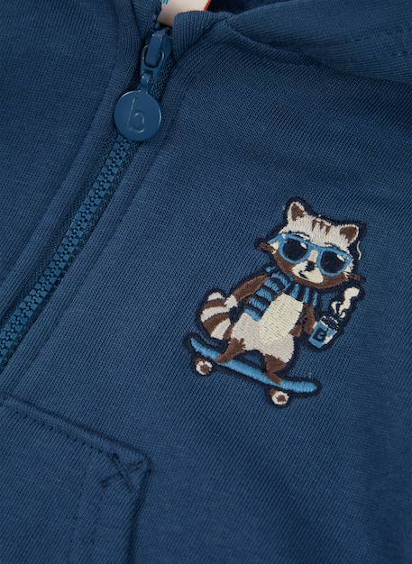 Sweat-shirt garçon broderie raton laveur Bleu 3 - vertbaudet enfant 