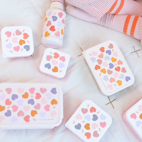 Lunch box cœurs (1,2 l) Rose, orange, violet 5 - vertbaudet enfant 
