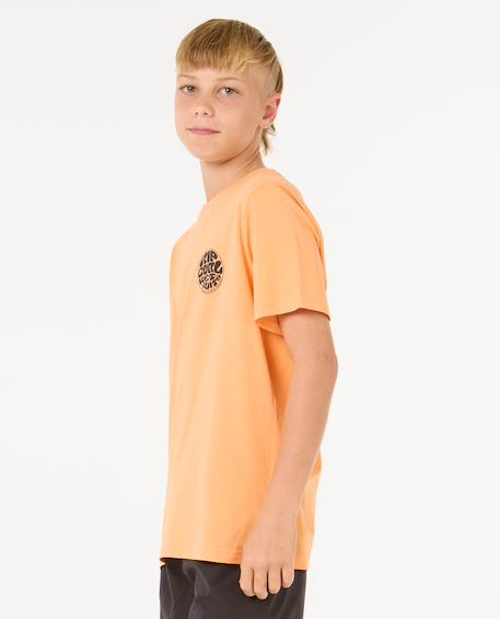 T-shirt à manches courtes wetsuit icons enfant Bleu marine foncé+Mandarin zest+Noir+Ocre+Piscine à vagues 8 - vertbaudet enfant 