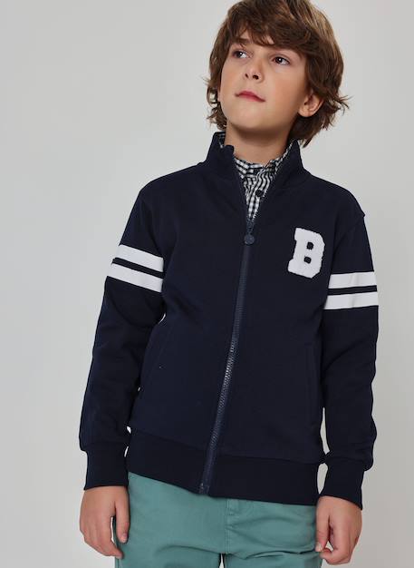 Veste garçon molleton Bleu 2 - vertbaudet enfant 