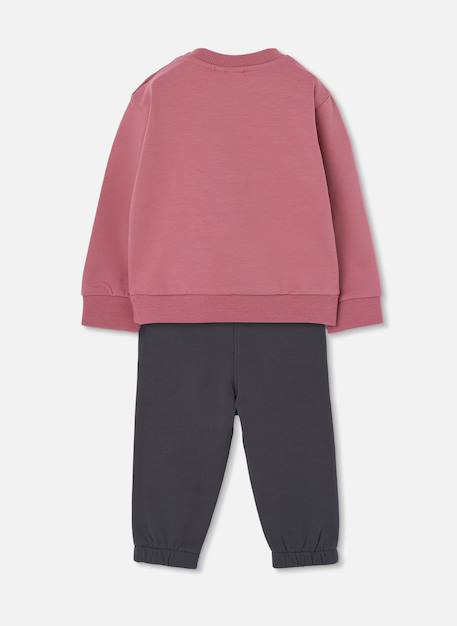 Ensemble fille molleton imprimé fleurs Rose 3 - vertbaudet enfant 