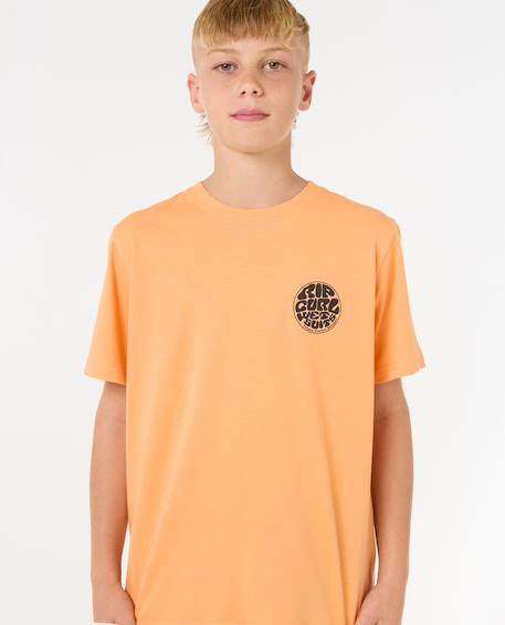 T-shirt à manches courtes wetsuit icons enfant Bleu marine foncé+Mandarin zest+Noir+Ocre+Piscine à vagues 12 - vertbaudet enfant 