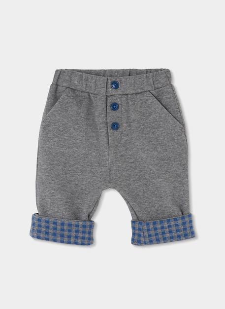 Ensemble bébé garçon maille à carreaux Gris 4 - vertbaudet enfant 