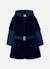 Parka fille en tissu technique avec ceinture Bleu 1 - vertbaudet enfant 